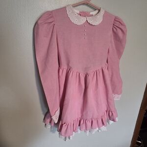 Nannette Pink Dress with Lace Details